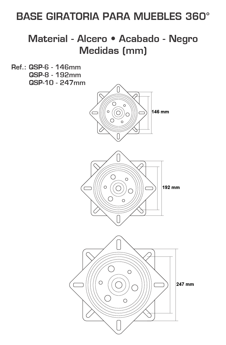 QSP-6, QSP-8, QSP-10
